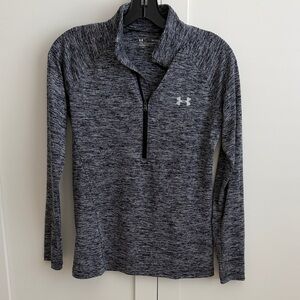 Under Armour Black and White Quarter-Zip Pullover - Sz XS